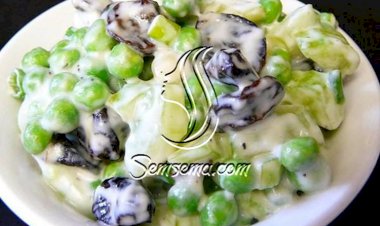 طريقة عمل سلطة الكرفس والبسلة بالمايونيز