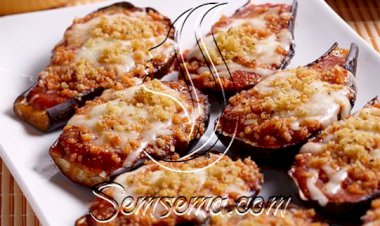 طريقة عمل الباذنجان المحشي بالجبن البارميزان