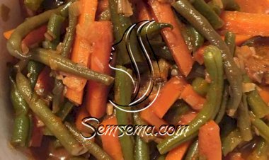 طريقة عمل الفاصوليا الخضراء بالجزر