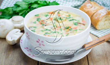 طريقة عمل شوربة دجاج كريمي لايت