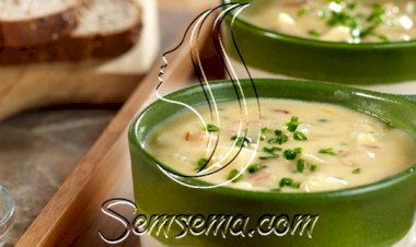 طريقة عمل شوربة البطاطس بقطع البيكون