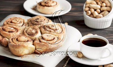 طريقة عمل رولات القرفة بالمكسرات