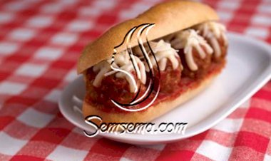 طريقة عمل ساندويتش كرات اللحم بالجبن الموزاريللا