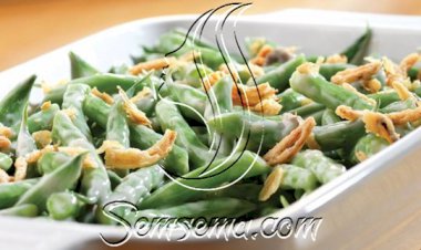 طريقة عمل طاجن الفاصوليا الخضراء بالبصل المحمر