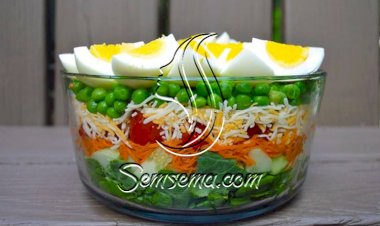 طريقة عمل سلطة السبع طبقات