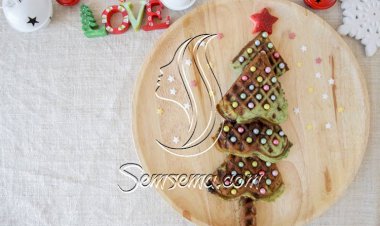 طريقة عمل كريب شجرة الكريسماس