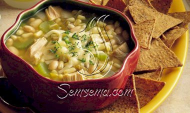 طريقة عمل شوربة ديك رومي بالفاصوليا البيضاء