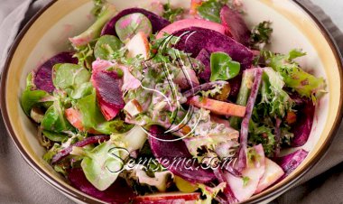 طريقة عمل سلطه البنجر بالجبن الفيتا