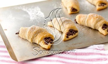 طريقة عمل الكرواسون المحشي بالشيكولاتة