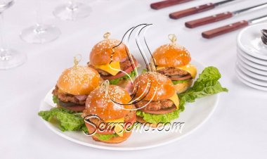 طريقة عمل ميني برجر بالخس