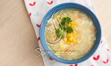 طريقة عمل شوربة الدجاج بالذرة الكريمي