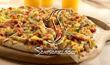 طريقة عمل بيتزا البيض بالجبن الشيدر