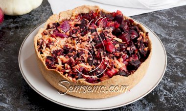 طريقة عمل فطيرة البنجر بالبروكلي