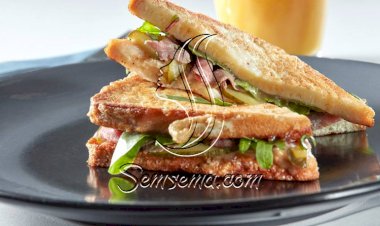 طريقة عمل ساندويتش الرومى المدخن بالمستردة