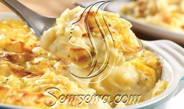 طريقة عمل طاجن البطاطس بالجبن الشيدر