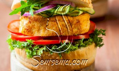 طريقة عمل برجر السمك بالخضروات