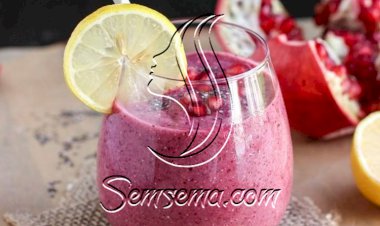 طريقة عمل سموثى الرمان والليمون