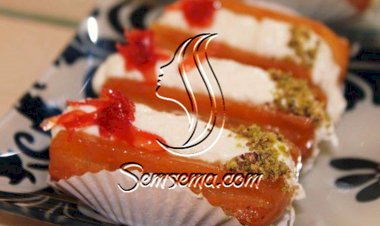 طريقة سهلة لعمل بلح الشام بالكريمة