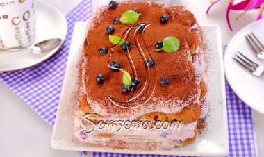 طريقة عمل كيك تيراميسو الشوكولاتة والتوت