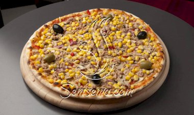 طريقة عمل بيتزا بالتونة والذرة