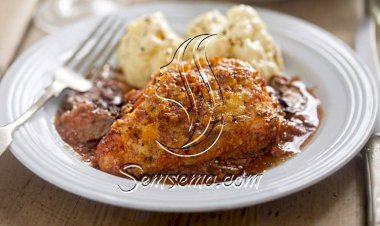 طريقة عمل الدجاج بالمشروم