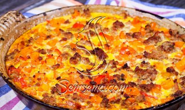 طريقة عمل فطيرة البيض باللحم المفروم