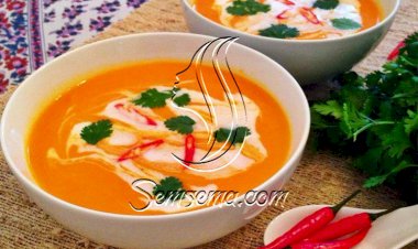 طريقة عمل شوربة القرع الحارة