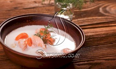 طريقة عمل شوربة السلمون بجوز الهند