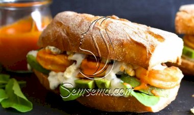 طريقة عمل سندويتش الجمبرى مع الجبنة