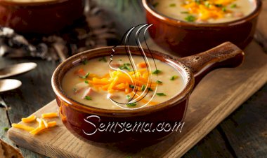 طريقة عمل شوربة البطاطس والبروكلى بالجبن