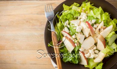 طريقة عمل سلطة التفاح الأخضر بالجرجير والفستق