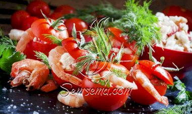 طريقة عمل الطماطم المحشية بالجمبري