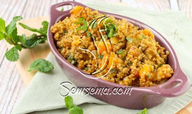 فريكة بالسمك والخضار