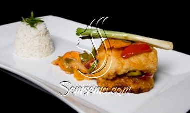 طبق سمك على الطريقة الصينية