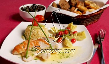 دجاج مع الرز والأرضي شوكي