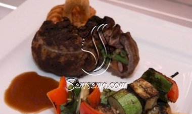 اللحم المحشوّ بالخضراوات