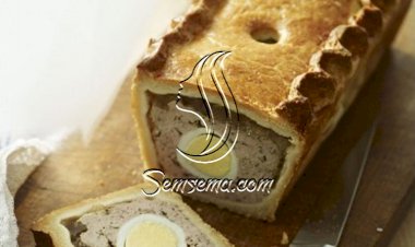 العجين بالبيض واللحم