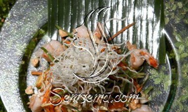 القريدس مع البابايا