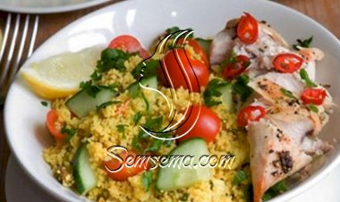 سلطة الكسكس مع دجاج