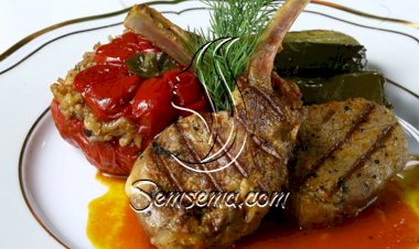 ورق عنب مع كوسا مع ريش.. لسفرة مميزة