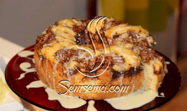 كيك التفاح والقرفة الشهي