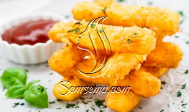 أصابع جبن الموزاريلا الشهية