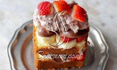 حلا الفراولة والنوتيلا المبتكرة والشهية