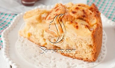 كيك التفاح بالكراميل الشهي