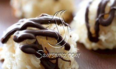 حلا جوز الهند بالشوكولاتة