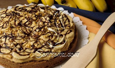 كيك الموز بشوكولاتة النوتيلا اللذيذة