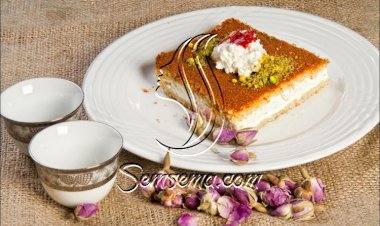 طريقة عمل بسبوسة بالقشطة