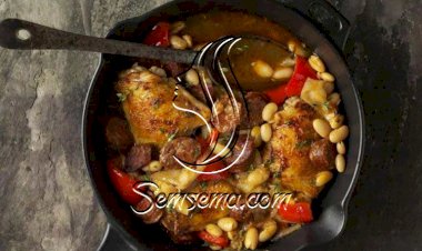 من إسبانيا دجاج مع الفاصوليا
