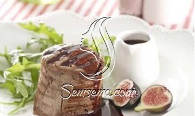 فيليه اللحم مع صلصة الشوكولاتة