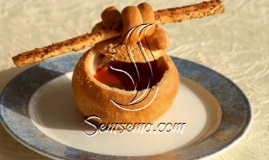 شوربة الروبيان بالخضر